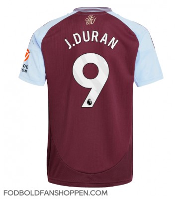 Aston Villa Jhon Duran #9 Hjemmebanetrøje 2024-25 Kortærmet